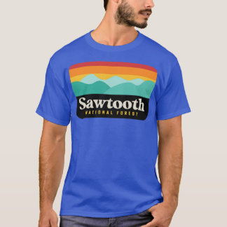 T-shirt Sawtooth National Forest Camping Idaho Randonnée 1