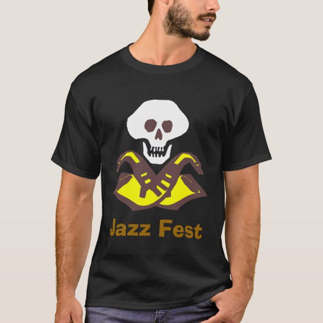 T-shirt Sax Pirate, Jazz Fest (Devant)