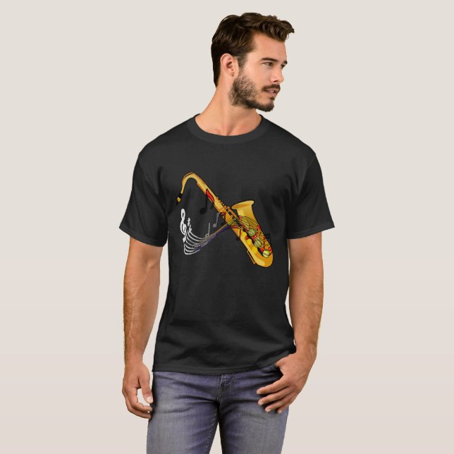 T-shirt Saxaphone (Devant entier)
