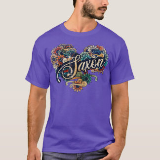 T-shirt Saxon VIGNETTE COULEUR VINTAGE