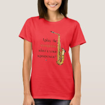 Saxophone Abbildung mit Inschrift