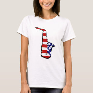 T-shirt Saxophone Americana