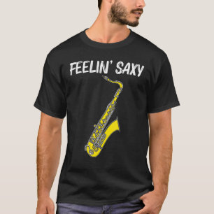 T-shirt Saxophone cool Pour Hommes Jazz Joueuse Marche