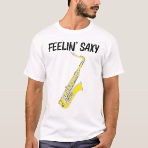 T-shirt Saxophone cool Pour Hommes Jazz Joueuse Marche
