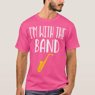 T-shirt Saxophone féminin - Orchestre de musique de groupe