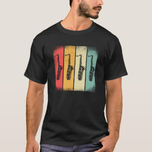 T-shirt Saxophone Joueur de Saxaphone Musique Jazz Ténor