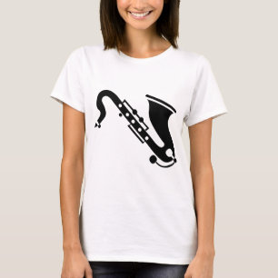 T-shirt Saxophone - Noir