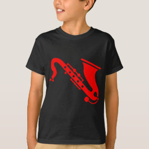 T-shirt Saxophone - Rouge