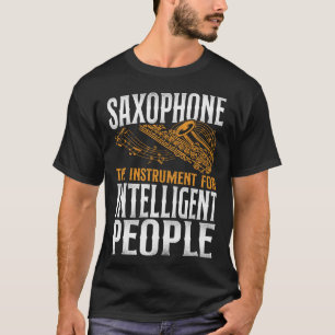 T-shirt Saxophone Saxophone L'Instrument Pour Intelligent