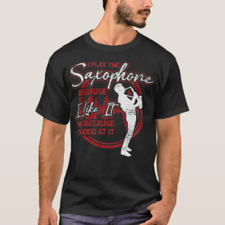 T-shirt Saxophone Saxophoniste Marching Band Rétro