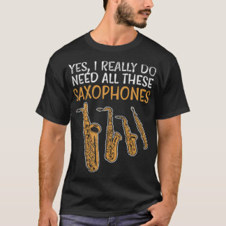 T-shirt Saxophone Types 4