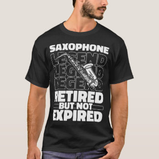 T-shirt Saxophoniste Instrument Retraité - Saxo Sax