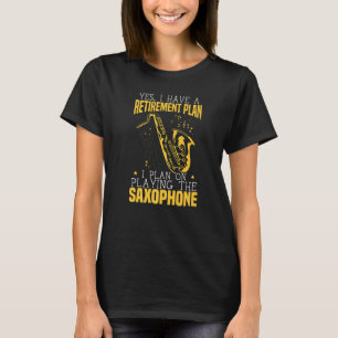 T-shirt Saxophoniste retraité musicien instrumentaliste Sa