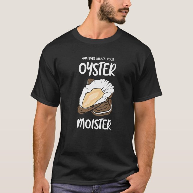T-shirt Saying Oyster Gourmet (Devant)