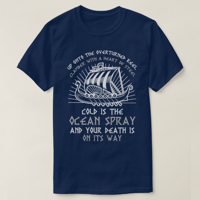 T-shirt Saying Viking Longship (Design devant)