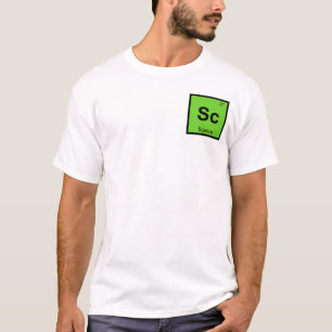 T-shirt Sc - Symbole de tableau périodique en chimie scien