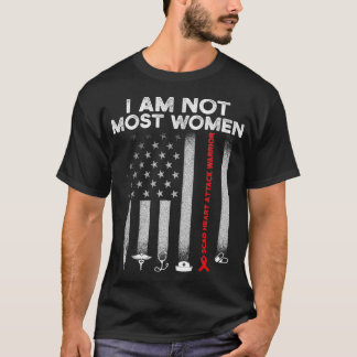 T-shirt SCAD Attaque cardiaque Survivante La plupart des f