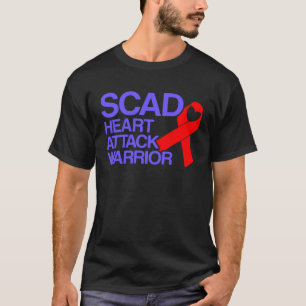 T-shirt SCAD Attaque cardiaque Survivor Guerrier Sensibili