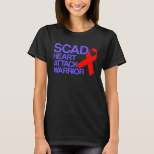 T-shirt SCAD Attaque cardiaque Survivor Guerrier Sensibili