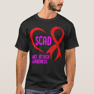 T-shirt SCAD Attaque cardiaque Survivor Pride Guerrier Sen