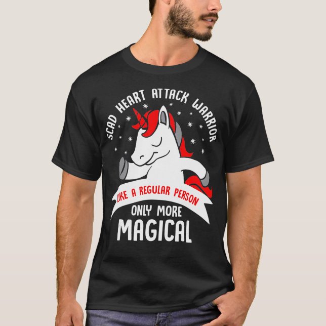 T-shirt SCAD Heart Attack Survivor Magical Warrior (Devant)