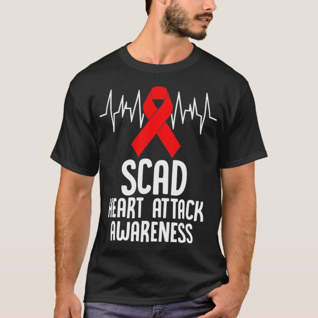 T-shirt SCAD Heart Attack Survivor Survive Warrior Awarene (Devant)