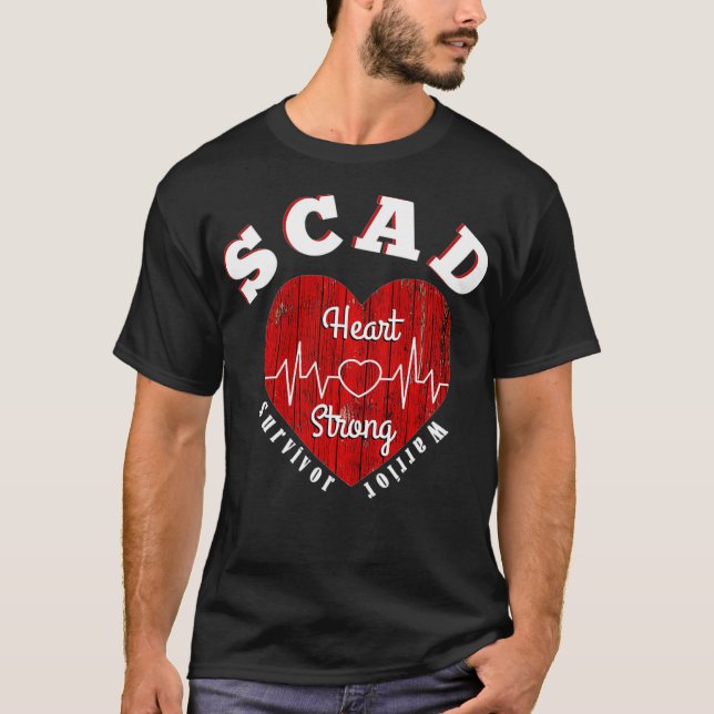T-shirt SCAD Heart Female Heart Attack Survivor  Warrior _ (Devant)