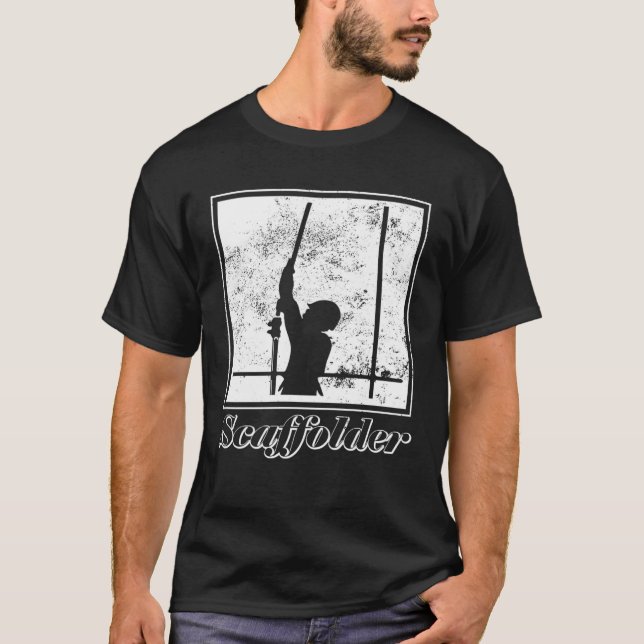 T-shirt Scaffolder scaffolding craftsmen construction work (Devant)