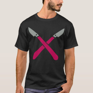 T-shirt scalpel médecine outil lancette couteau docteur ca