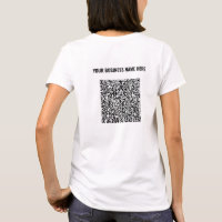 Scan de code QR et texte personnalisé pour votre t