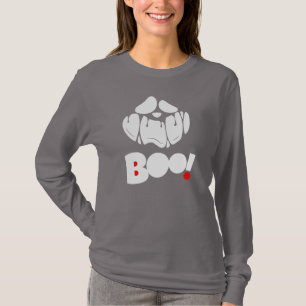 T-shirt Scandale Drôle Visage Halloween Fantôme