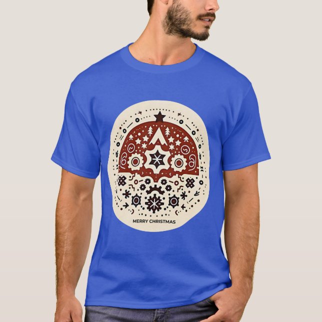 T-shirt Scandi Christmas : Simple Gear & Holiday Cheval! (Devant)