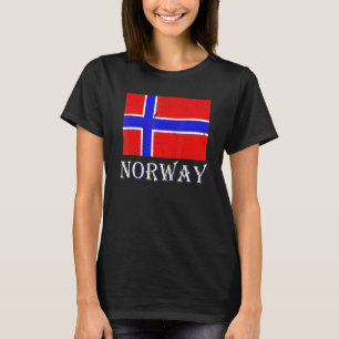 T-shirt Scandinavie Pays nordique Drapeau norvégien Norvèg