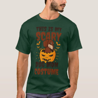 T-shirt Scary Chien Costume Design Halloween Chien
