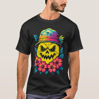 T-shirt Scary Lemon Citrus Fruit Summer Halloween Summerwe