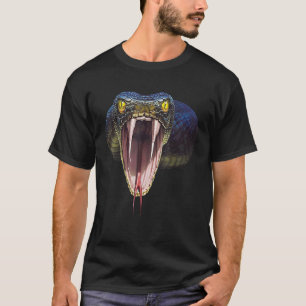 T-shirt Scary Serpent Mamba noir Halloween Costume cadeau