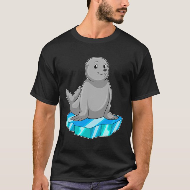 T-shirt Sceau avec flocons de glace (Devant)