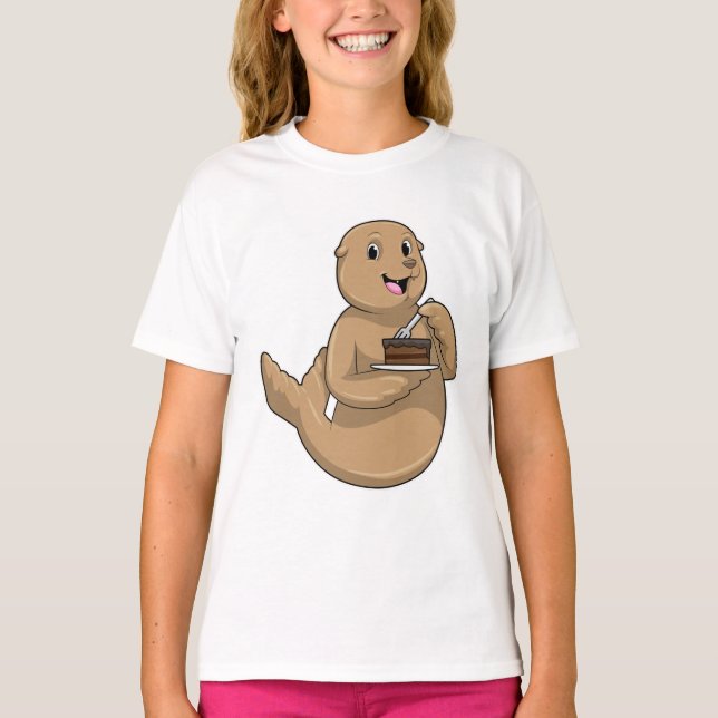 T-shirt Sceau avec gâteau (Devant)