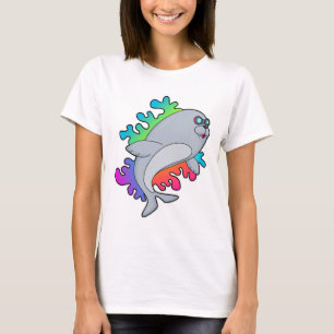 T-shirt Sceau avec lunettes
