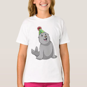 T-shirt Sceau avec Parti casquette