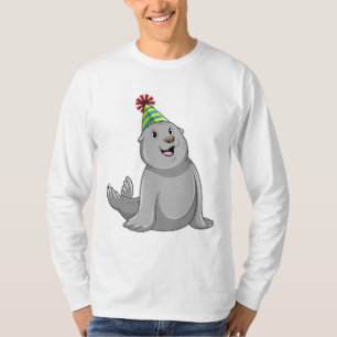 T-shirt Sceau avec Parti casquette