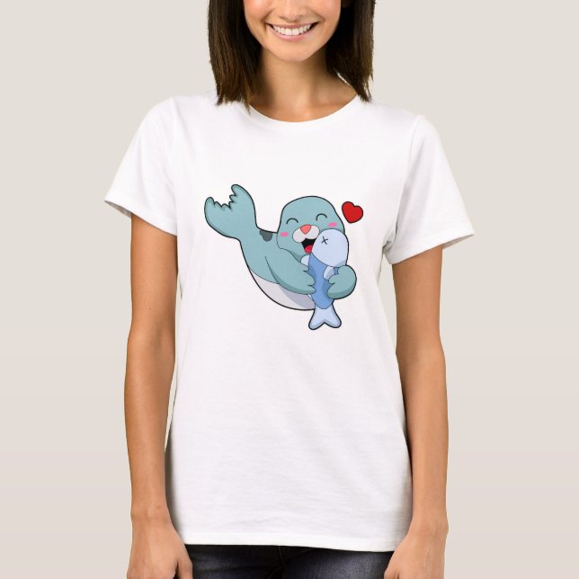 T-shirt Sceau avec poisson (Devant)