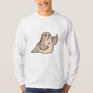 T-shirt Sceau avec poisson et fourche