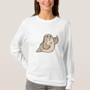T-shirt Sceau avec poisson et fourche