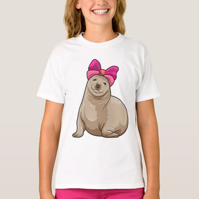 T-shirt Sceau avec ruban (Devant)
