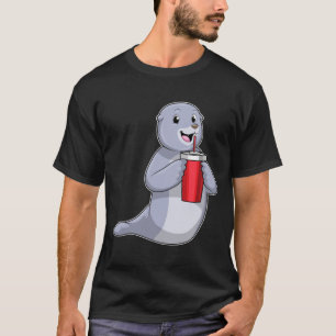 T-shirt Sceau avec tasse à boire