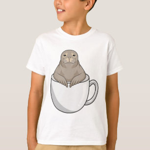 T-shirt Sceau avec tasse de café