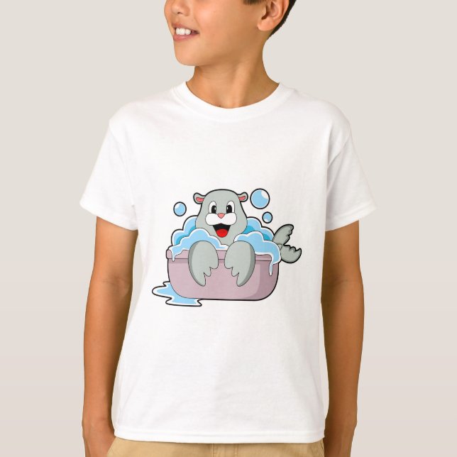 T-shirt Sceau dans la baignoire (Devant)