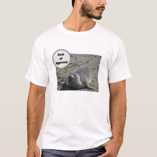 T-shirt Sceau D'Approbation Sceau D'Éléphant Sceau Photo H
