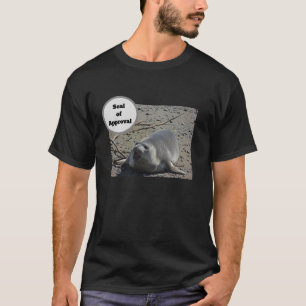 T-shirt Sceau D'Approbation Sceau D'Éléphant Sceau Photo H